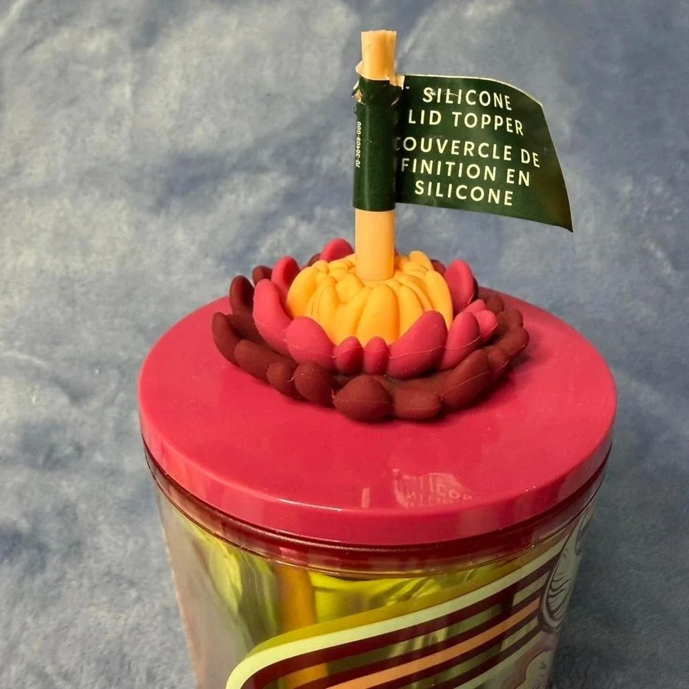2024 starbucks holiday flower straw cold cup‎ tumbler